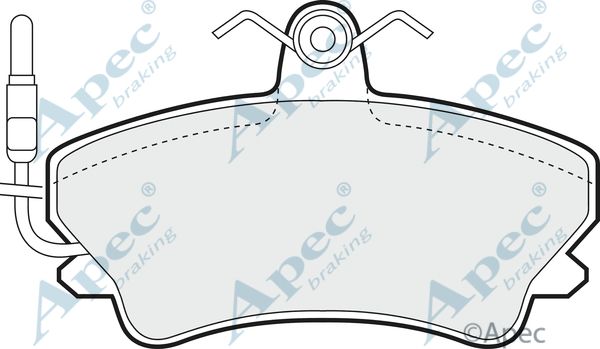 APEC BRAKING Комплект тормозных колодок, дисковый тормоз PAD764
